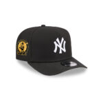 New York Yankees Waterproof Tech A-Frame Snapback Cap in Black