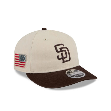 San Diego Padres Americana Herringbone Adjustable Cap in Cream