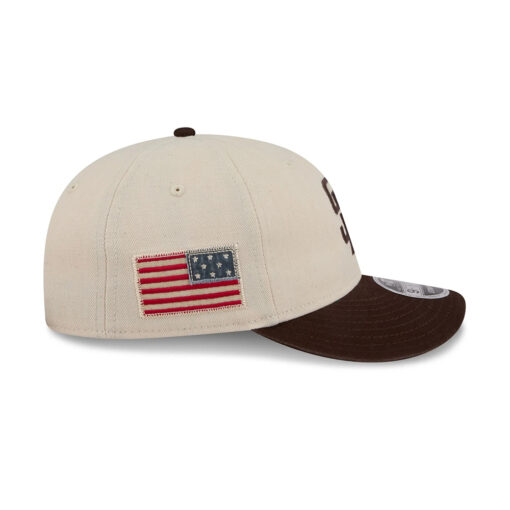 San Diego Padres Americana Herringbone Adjustable Cap in Cream