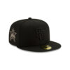 San Diego Padres Blackout Core Fitted Cap in Black