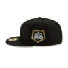 San Diego Padres Blackout Core Fitted Cap in Black