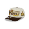 San Diego Padres Classic White A-Frame Snapback in Chrome White