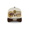 San Diego Padres Classic White A-Frame Snapback in Chrome White
