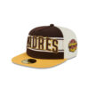San Diego Padres Derby Stripe A-Frame Fitted Cap in White