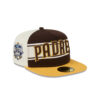 San Diego Padres Derby Stripe A-Frame Fitted Cap in White