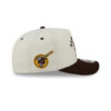 San Diego Padres Heritage Script A-Frame Snapback in Chrome White