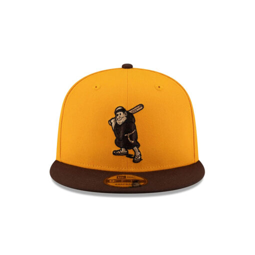 San Diego Padres Mascot Fitted Cap in Yellow