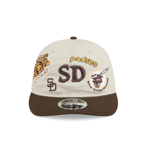 San Diego Padres Patchwork Snapback in Cream
