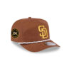San Diego Padres Pearl Rope Golfer Cap in Brown