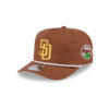 San Diego Padres Pearl Rope Golfer Cap in Brown