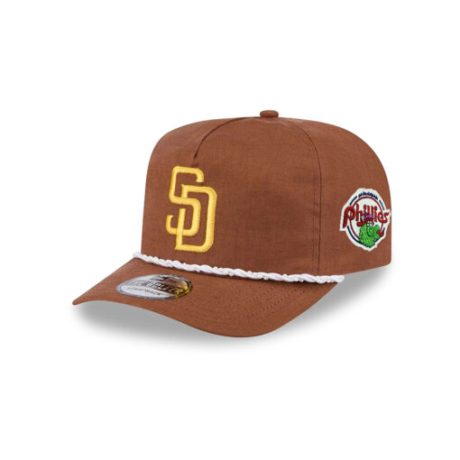 San Diego Padres Pearl Rope Golfer Cap in Brown