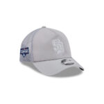 San Diego Padres Practice Mesh Trucker Cap in Gray