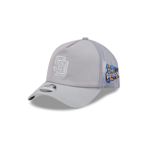 San Diego Padres Practice Mesh Trucker Cap in Gray