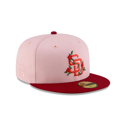 San Diego Padres Rose Graphic Fitted Cap in Pink