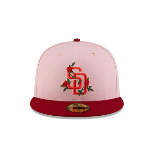 San Diego Padres Rose Graphic Fitted Cap in Pink