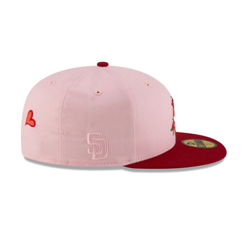 San Diego Padres Rose Graphic Fitted Cap in Pink