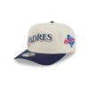 San Diego Padres Scribble Wordmark Golfer Cap in White