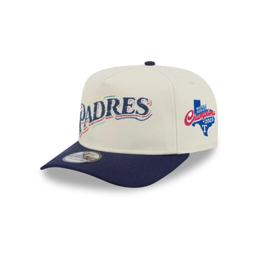 San Diego Padres Scribble Wordmark Golfer Cap in White
