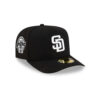 San Diego Padres Script Pin A-Frame Fitted Cap in Black