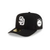 San Diego Padres Script Pin A-Frame Fitted Cap in Black