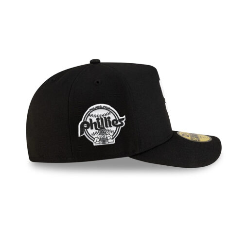 San Diego Padres Script Pin A-Frame Fitted Cap in Black