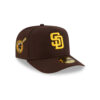 San Diego Padres Script Pin A-Frame Fitted Cap in Brown