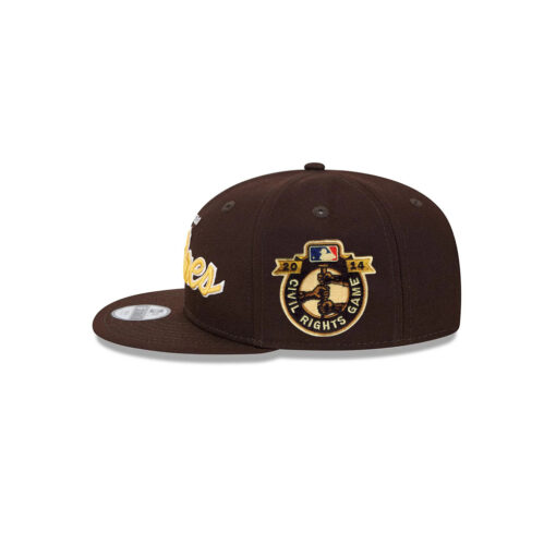 San Diego Padres Script Snapback in Brown