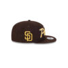 San Diego Padres Script Snapback in Brown