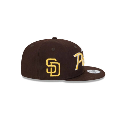 San Diego Padres Script Snapback in Brown