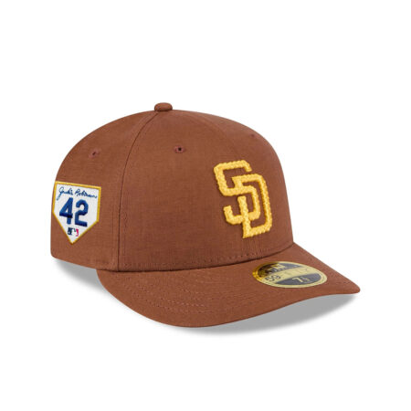 San Diego Padres Snake Scale Low-Profile Fitted Cap in Brown