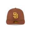 San Diego Padres Snake Scale Low-Profile Fitted Cap in Brown