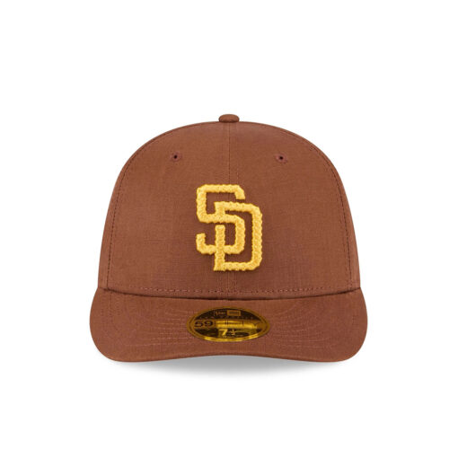 San Diego Padres Snake Scale Low-Profile Fitted Cap in Brown