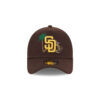 San Diego Padres State Outline A-Frame Trucker Cap in Brown