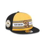 San Diego Padres Team Stripe Snapback in Yellow