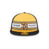 San Diego Padres Team Stripe Snapback in Yellow