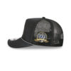San Diego Padres Washed Fabric A-Frame Trucker Cap in Black
