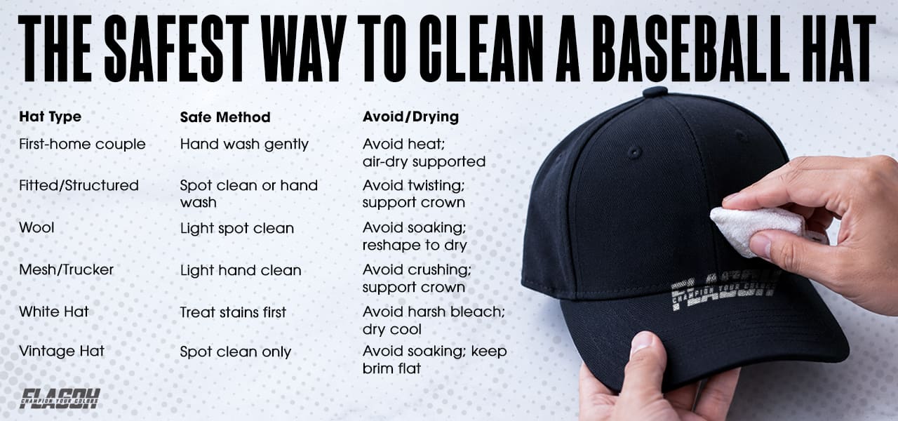 The Safest Way to Clean a Baseball Hat