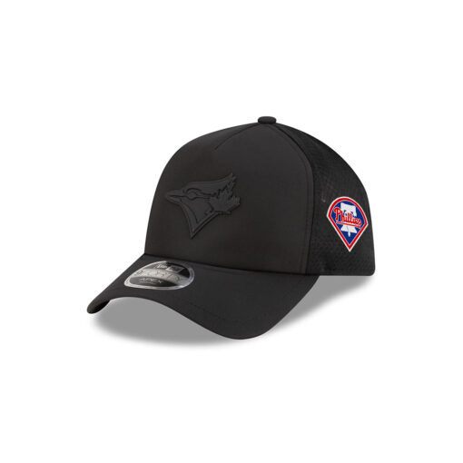 Toronto Blue Jays Black Practice-Day Mesh Trucker Cap