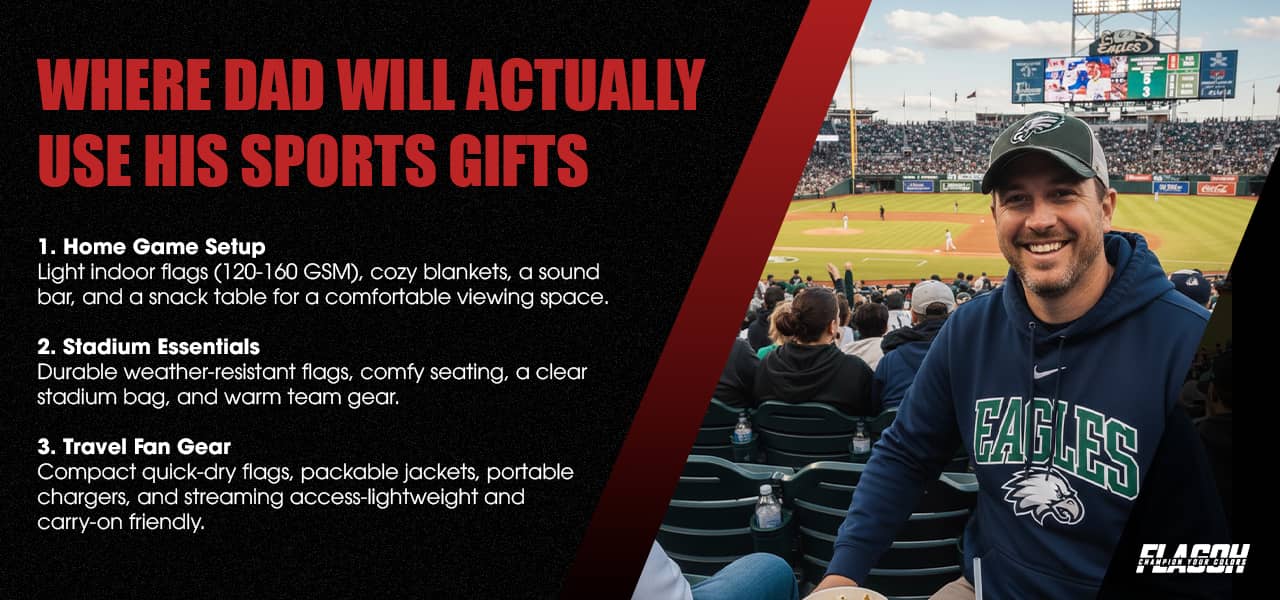 Where Dad Will Actually Use His Sports Gifts