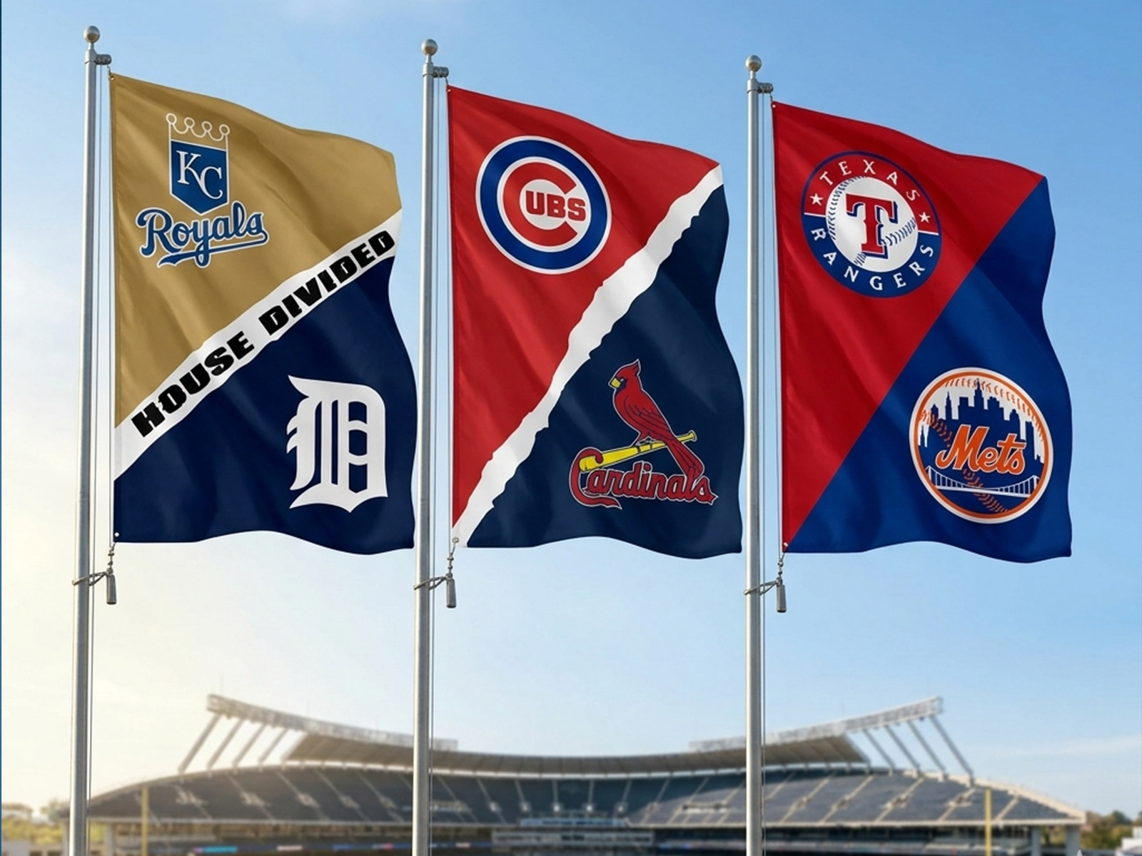 MLB House Divided Flags