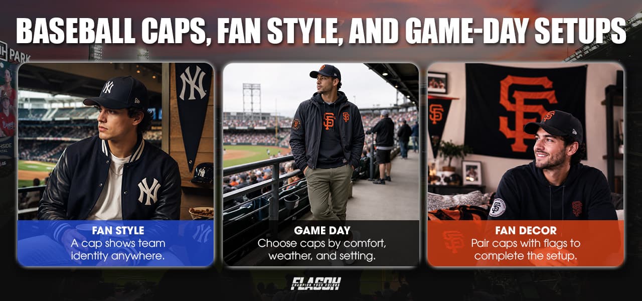 Baseball Caps, Fan Style, and Game-Day Setups