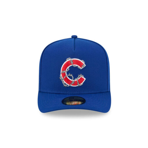 Chicago Cubs Barbed Wire Street Fitted Cap in Blue