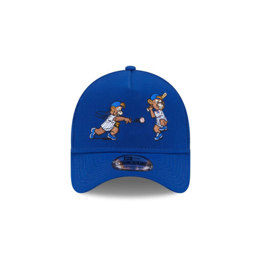 Chicago Cubs Bear Mascot A-Frame Snapback in Blue Chicago Cubs Bear Mascot A-Frame Snapback in Blue
