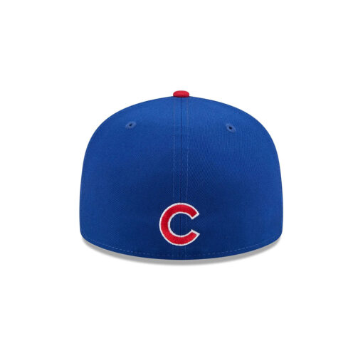 Chicago Cubs Bear Mascot Fitted Cap in Blue