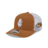 Chicago Cubs Bronze Alt Fan Trucker Cap in Khaki