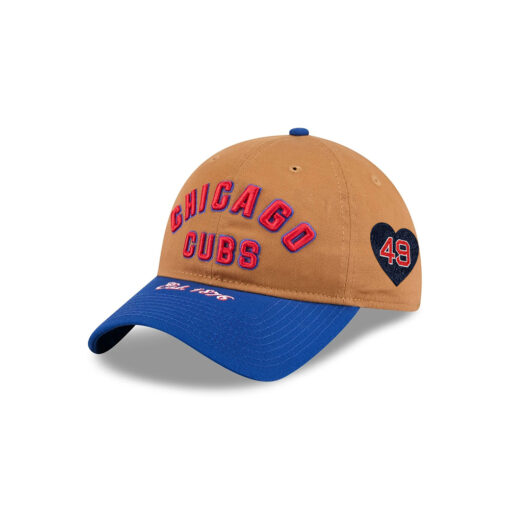 Chicago Cubs Bronze Fan Adjustable Cap in Brown
