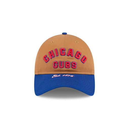 Chicago Cubs Bronze Fan Adjustable Cap in Brown
