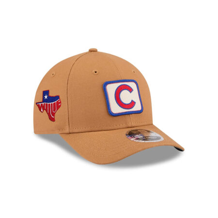 Chicago Cubs Bronze Fan Adjustable Cap in Khaki