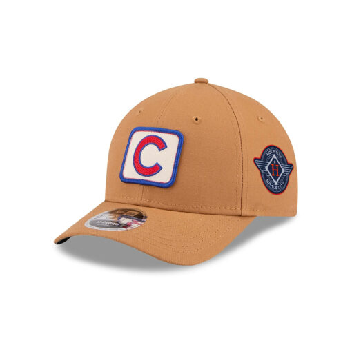 Chicago Cubs Bronze Fan Adjustable Cap in Khaki