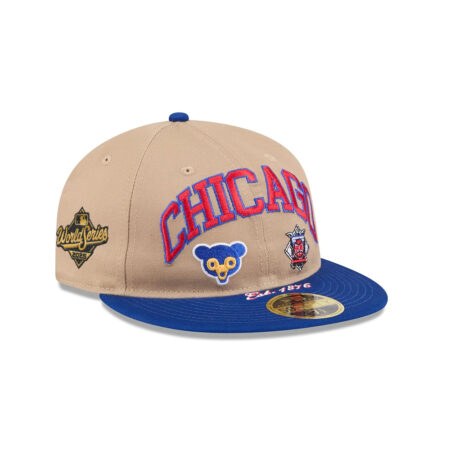 Chicago Cubs Camel Retro Fitted Cap in Brown